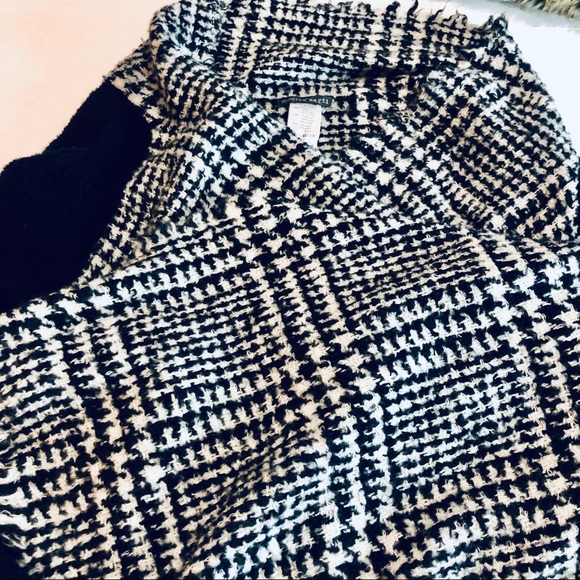 Cashmere Houndstooth Wrap Sweater - Picture 2 of 8